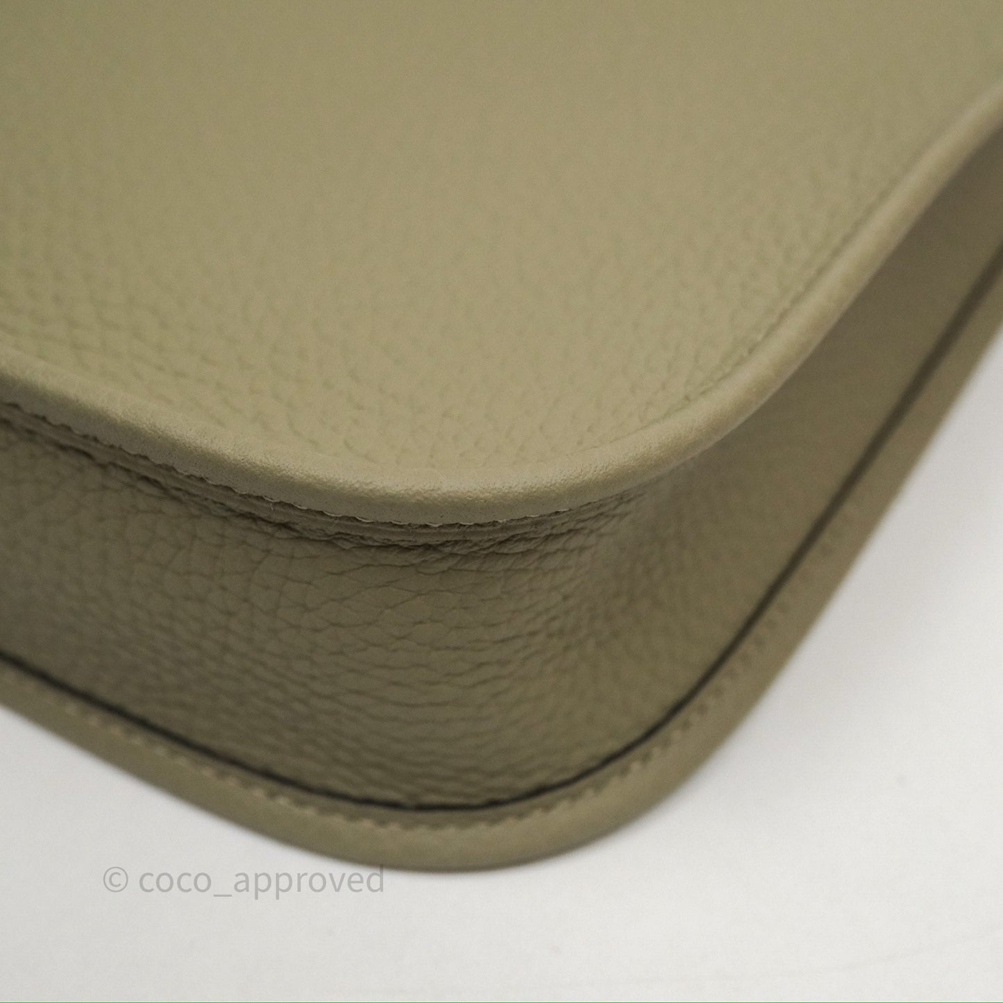 Hermès Mini Evelyne 16 Sauge Q1 Clemence Palladium Hardware