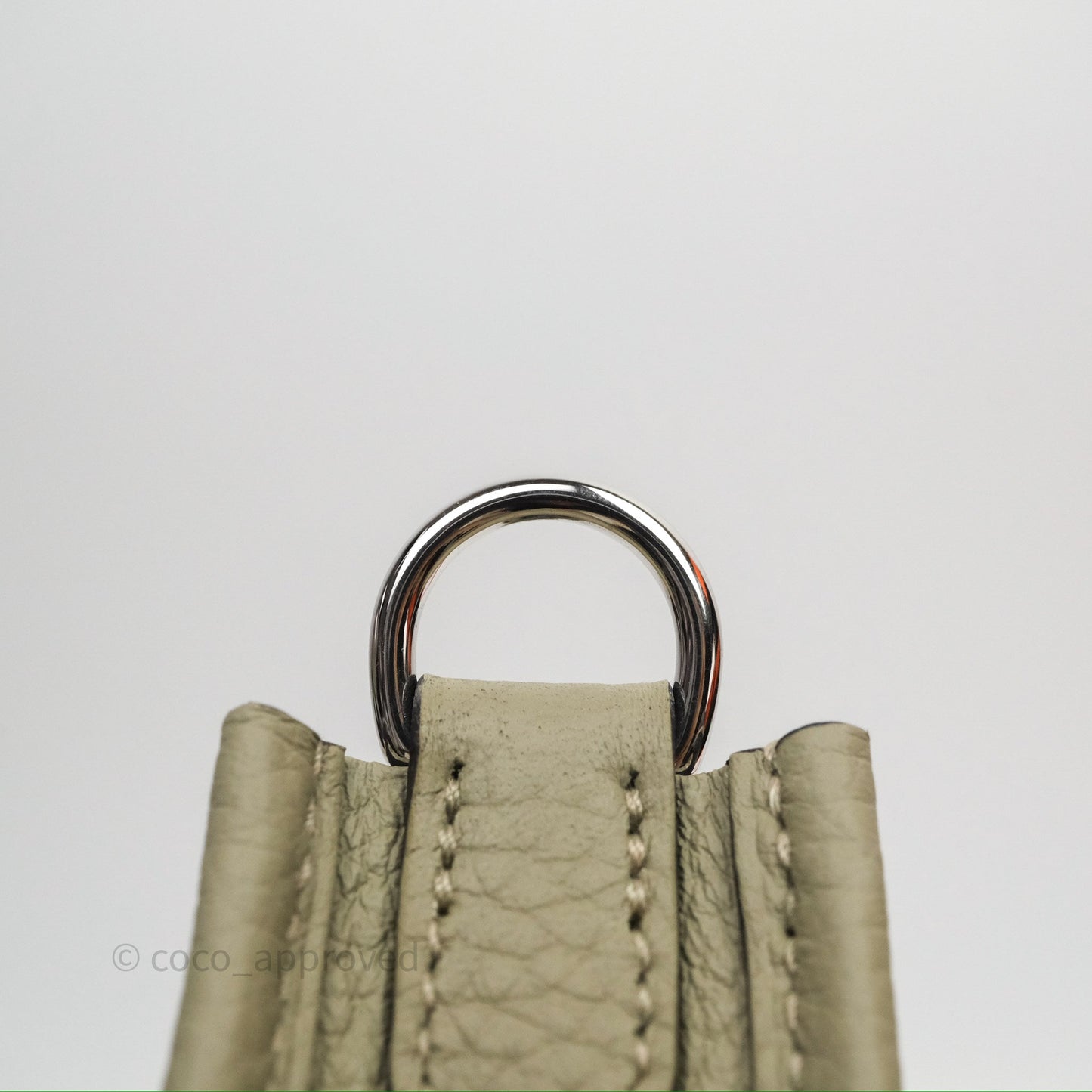 Hermès Mini Evelyne 16 Sauge Q1 Clemence Palladium Hardware