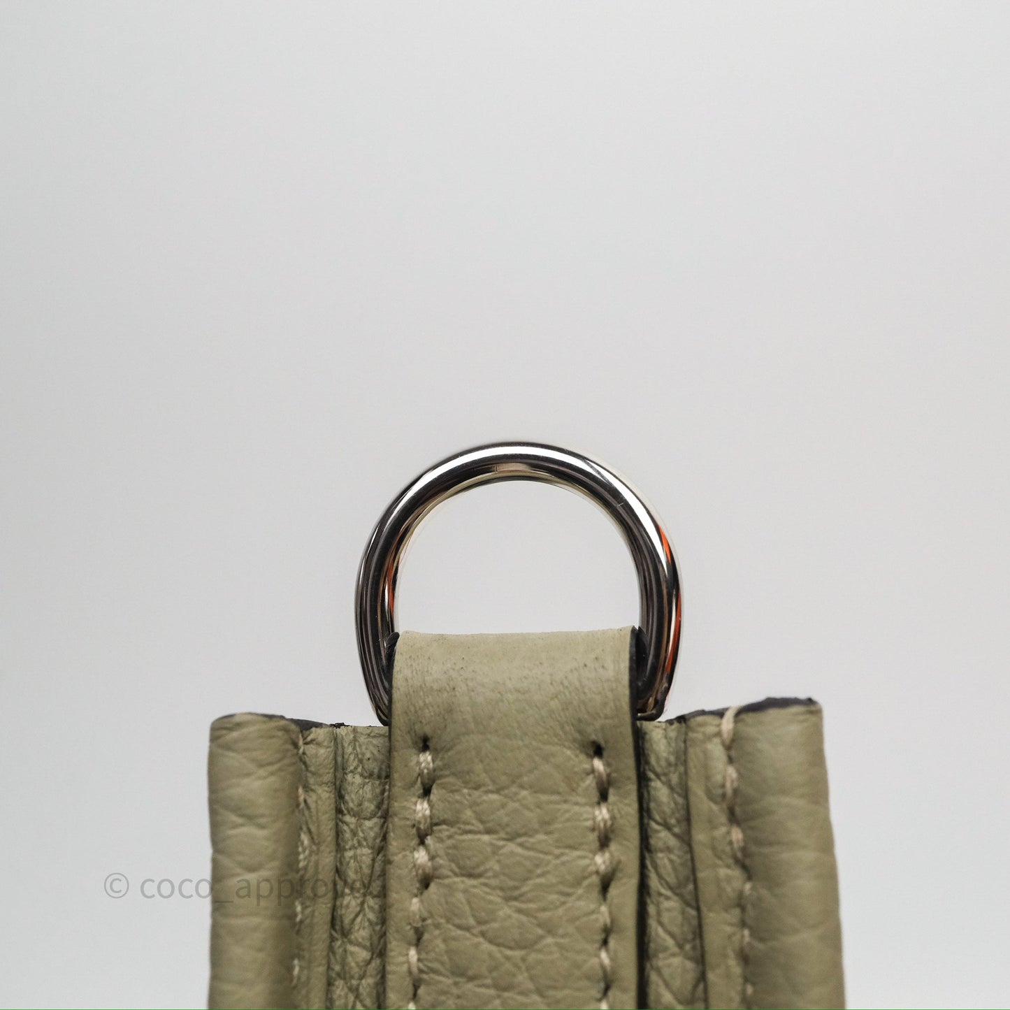 Hermès Mini Evelyne 16 Sauge Q1 Clemence Palladium Hardware