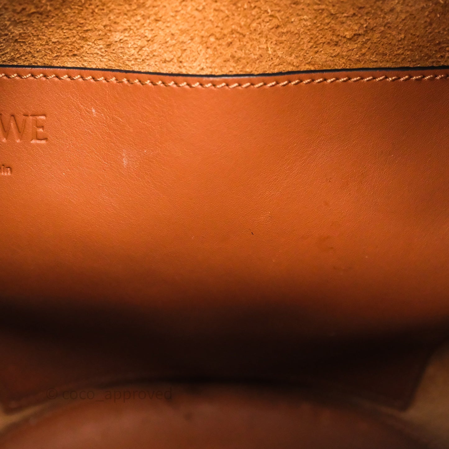 Loewe Medium Balloon Bucket Bag Tan Calfskin