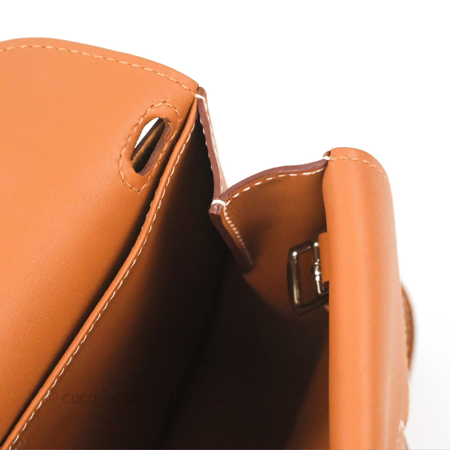 Hermès Mini Halzan Gold Evercolour Palladium Hardware