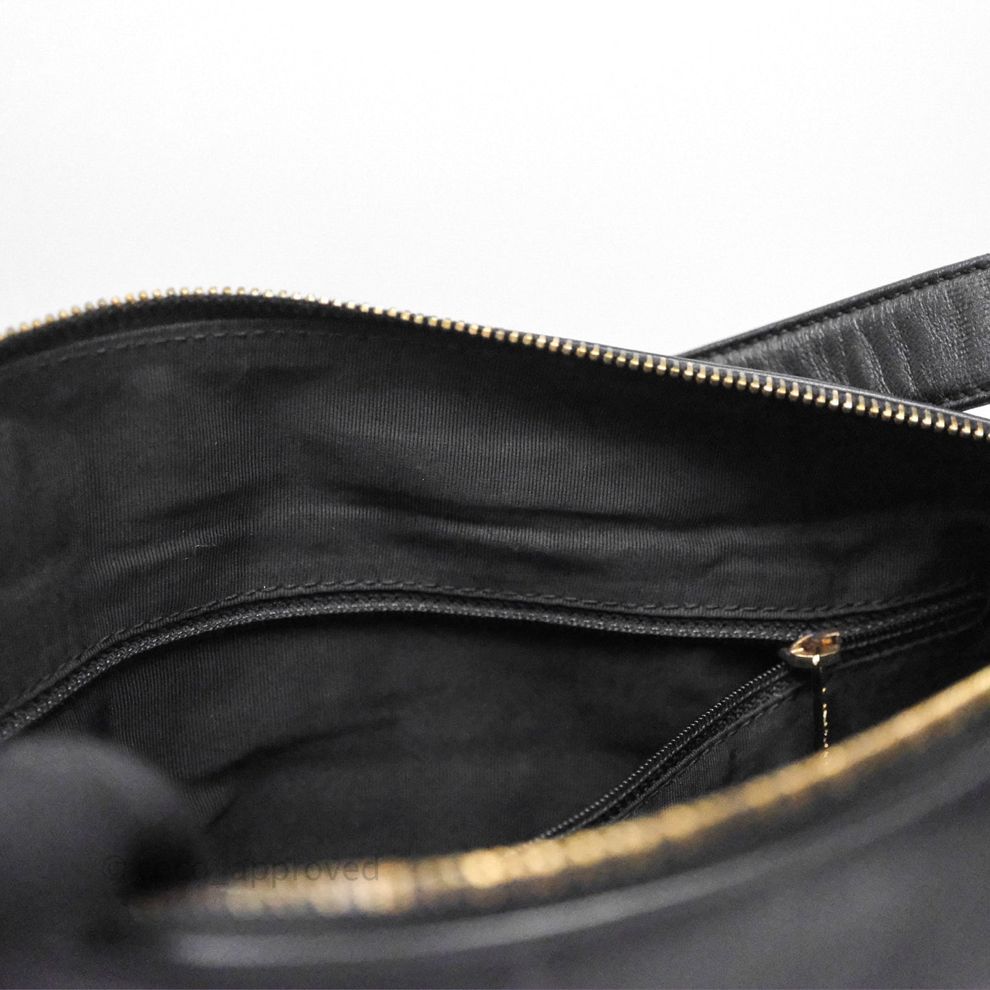 Chanel Vintage Chocolate Bar Shoulder Bag Black Lambskin