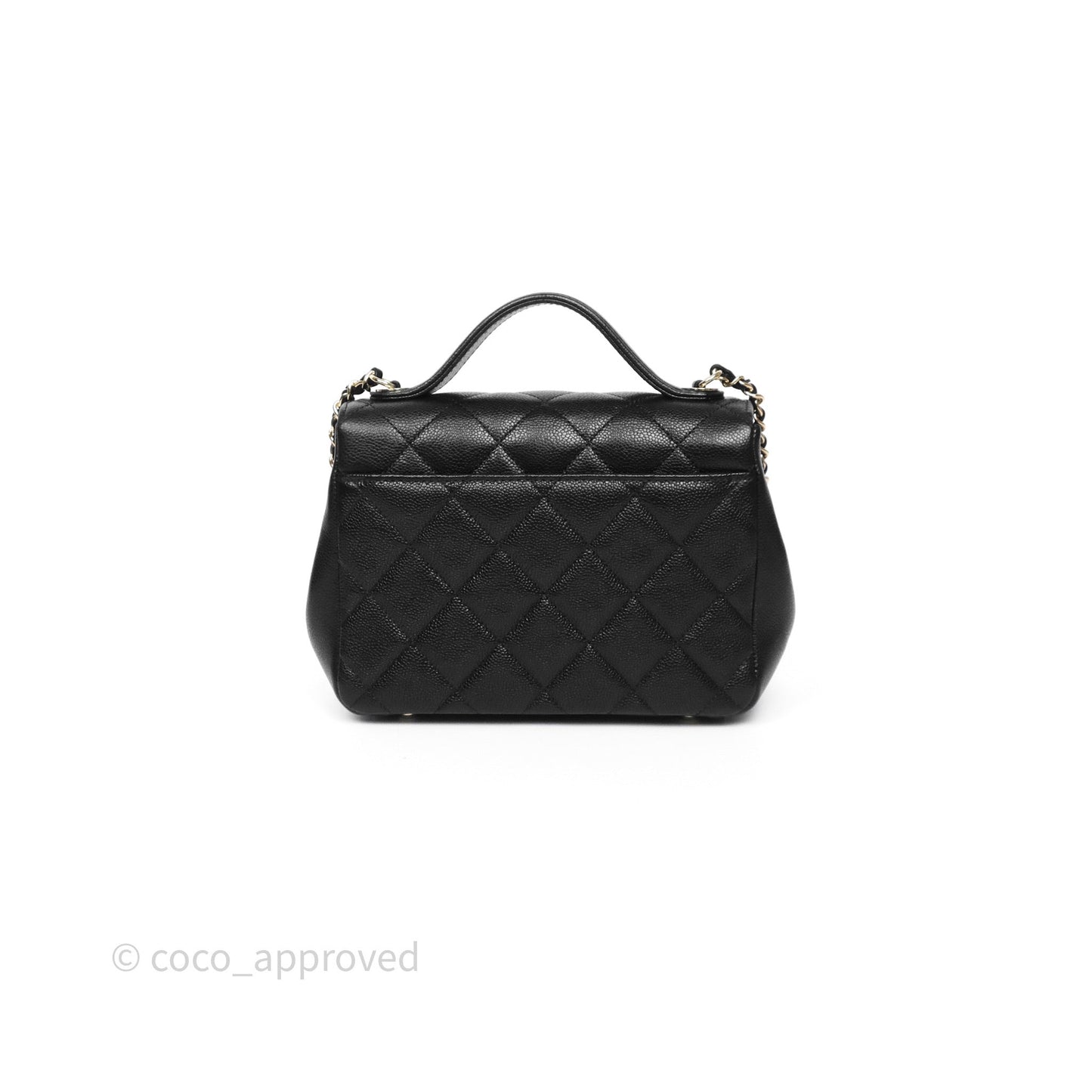 Chanel Quilted Small Business Affinity Flap Black Caviar Gold Hardware