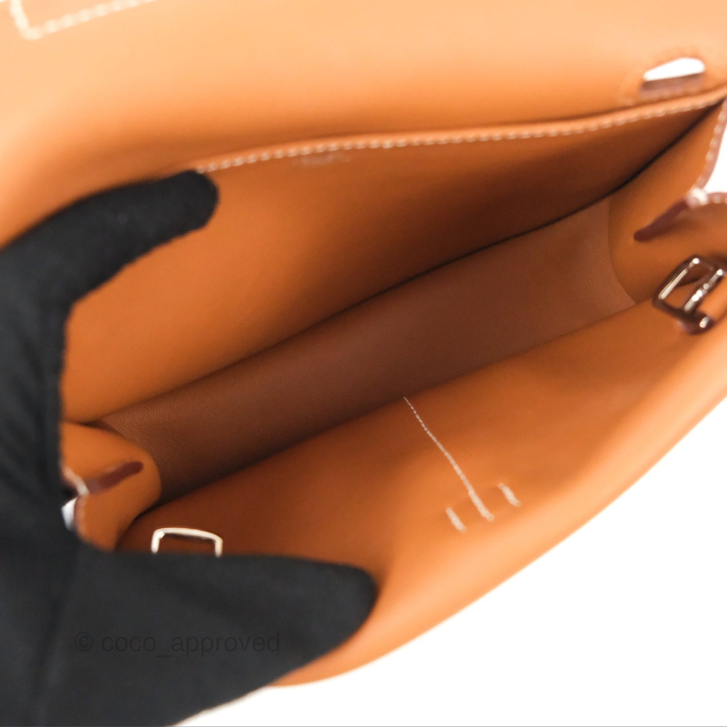 Hermès Mini Halzan Gold Evercolour Palladium Hardware