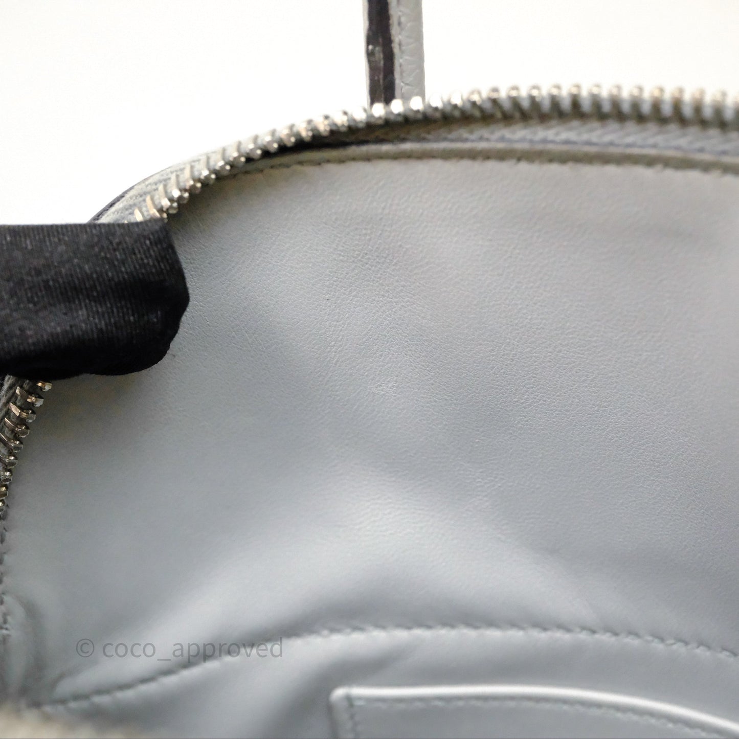 Hermès Bolide 27 Bleu Glacier 8U Epsom Palladium Hardware
