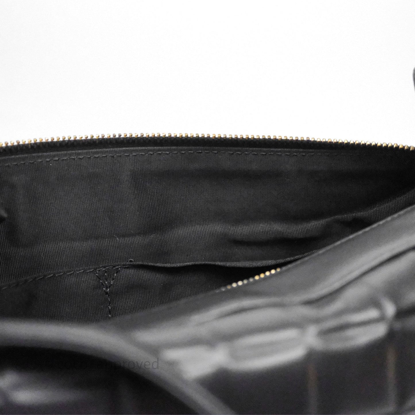 Chanel Vintage Chocolate Bar Shoulder Bag Black Lambskin