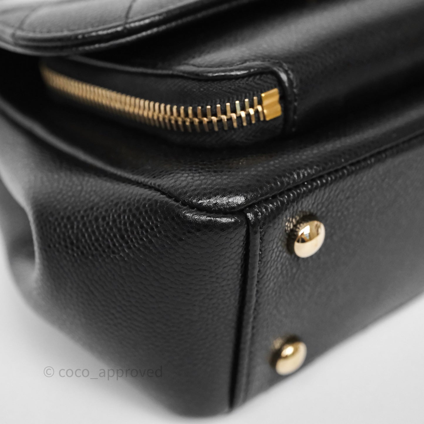Chanel Quilted Small Business Affinity Flap Black Caviar Gold Hardware