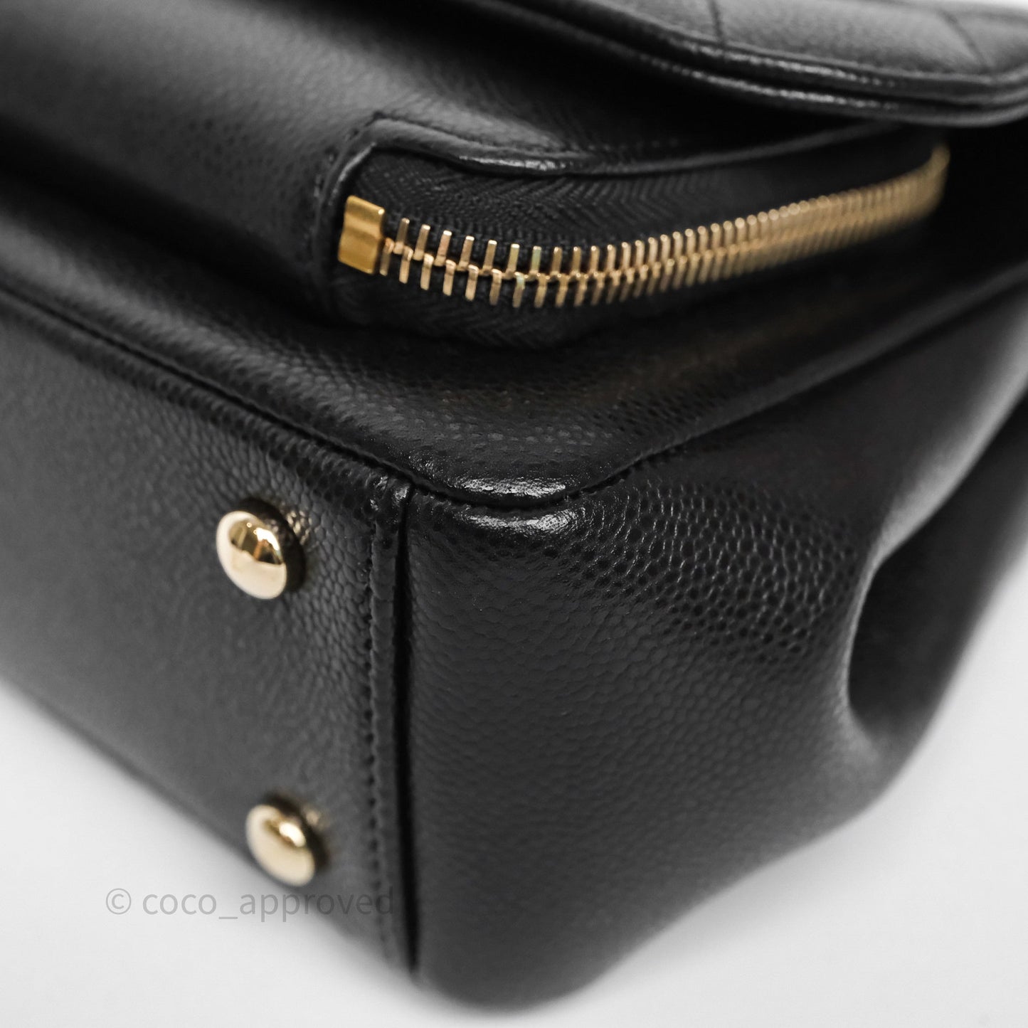 Chanel Quilted Small Business Affinity Flap Black Caviar Gold Hardware