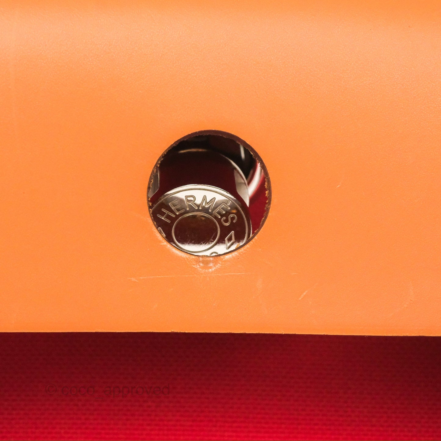 Hermès Herbag Zip 31 Retourne Red/Natural Canvas Palladium Hardware
