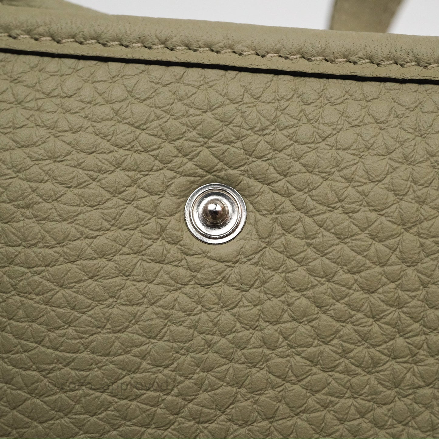 Hermès Mini Evelyne 16 Sauge Q1 Clemence Palladium Hardware