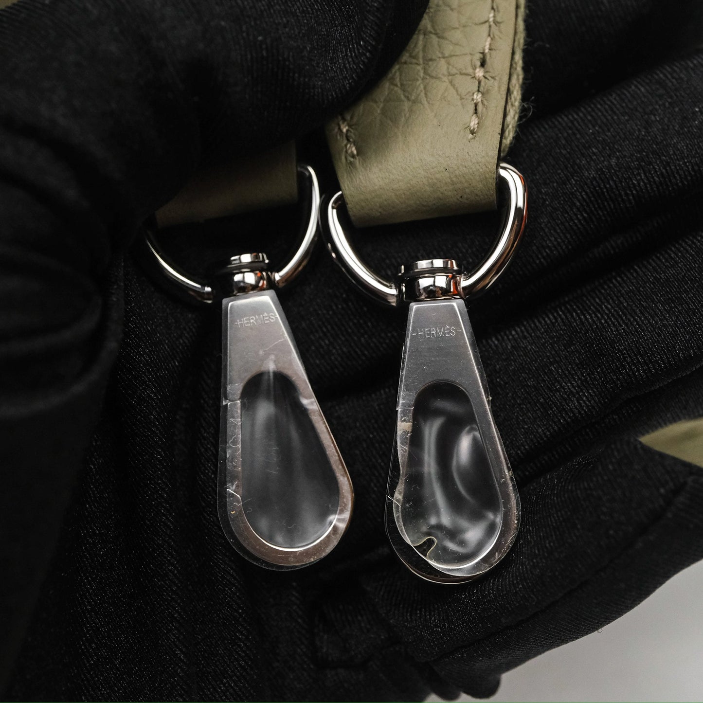 Hermès Mini Evelyne 16 Sauge Q1 Clemence Palladium Hardware