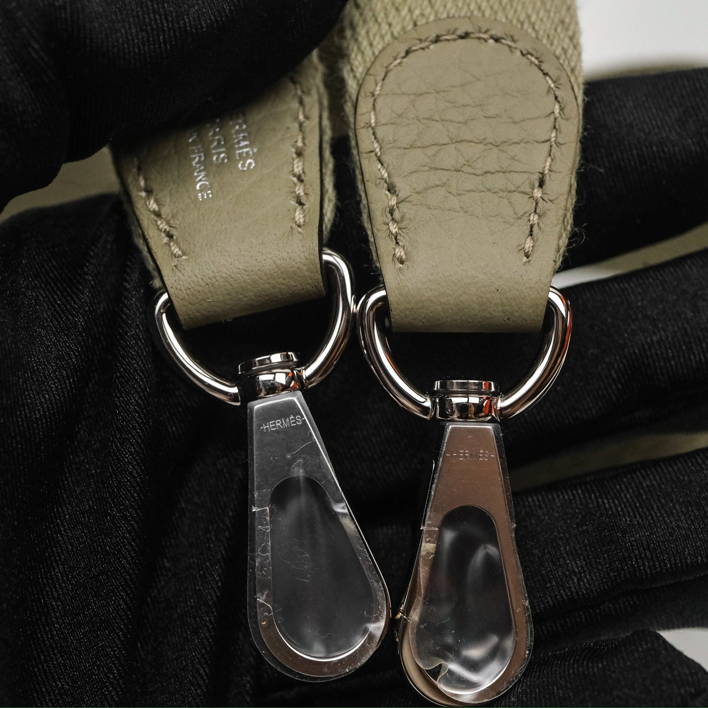 Hermès Mini Evelyne 16 Sauge Q1 Clemence Palladium Hardware