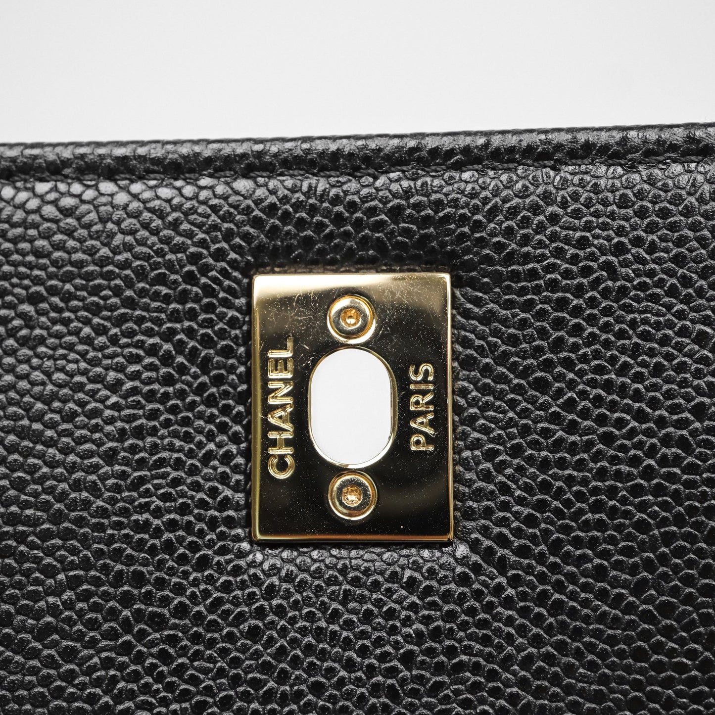 Chanel Quilted Small Business Affinity Flap Black Caviar Gold Hardware