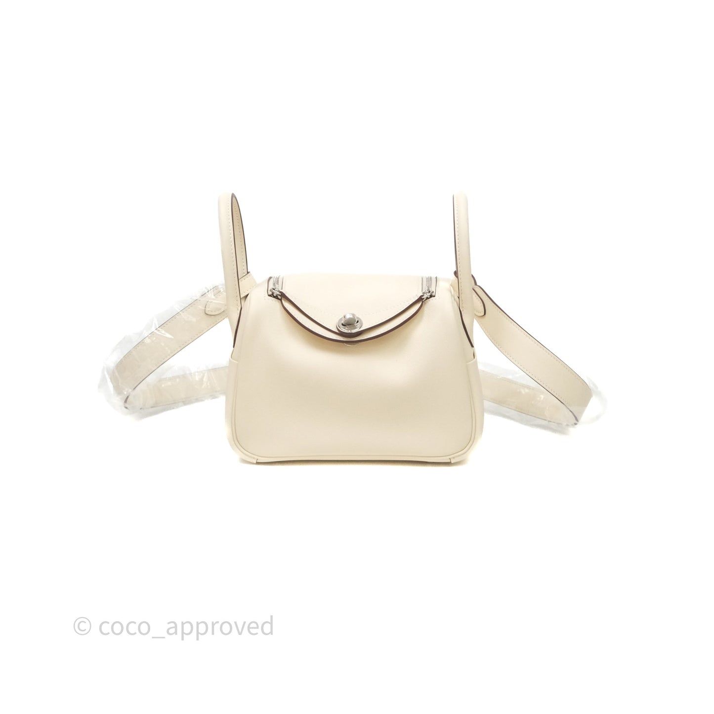 Hermès Mini Lindy 20 Nata I2 Swift Palladium Hardware