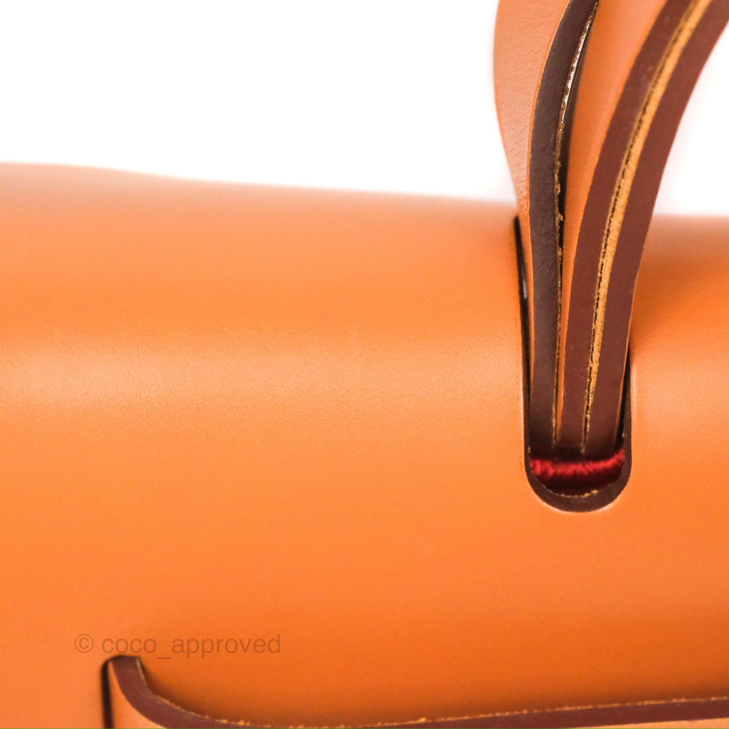Hermès Herbag Zip 31 Retourne Red/Natural Canvas Palladium Hardware