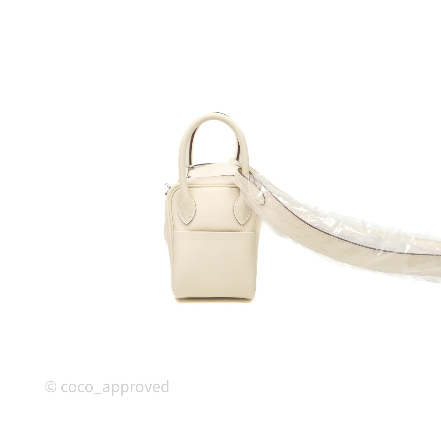 Hermès Mini Lindy 20 Nata I2 Swift Palladium Hardware