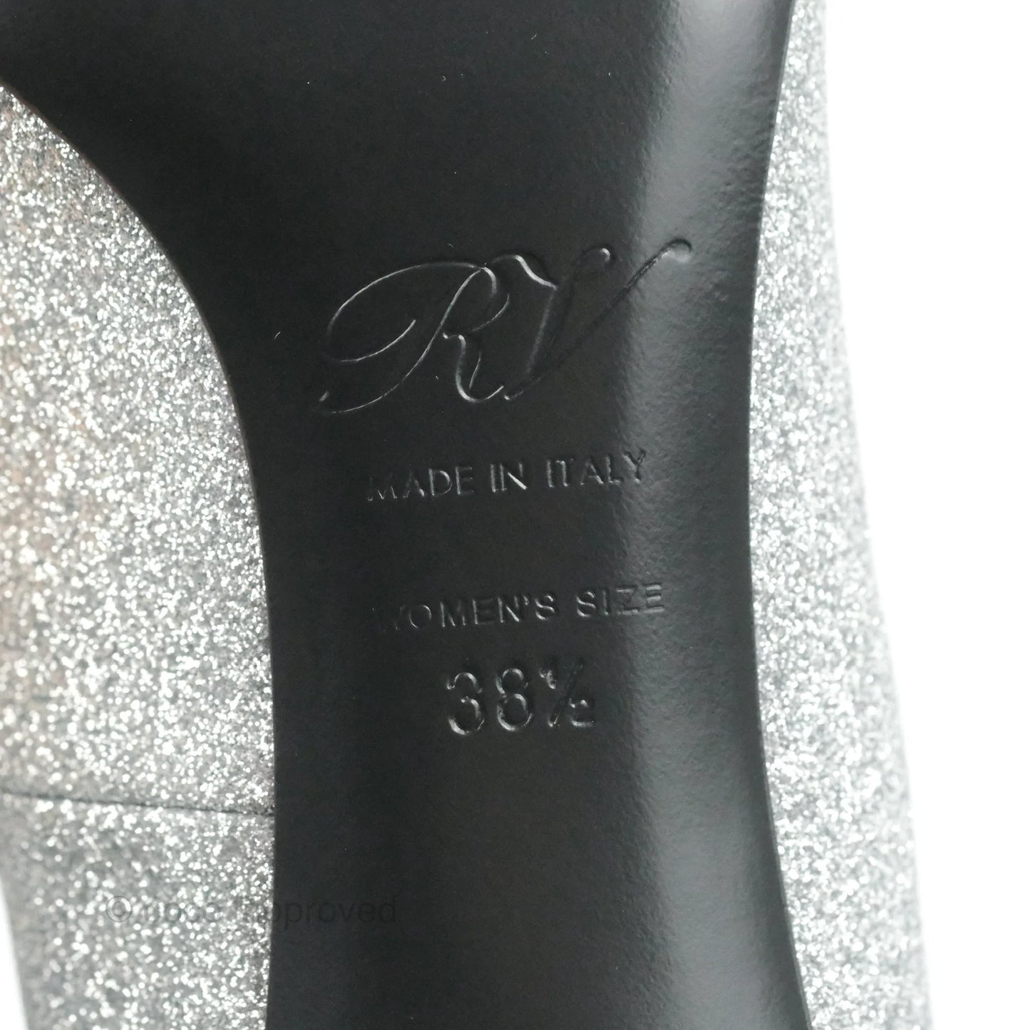 Roger Vivier Belle Vivier Trompette Crystal Pumps Silver Size 38.5