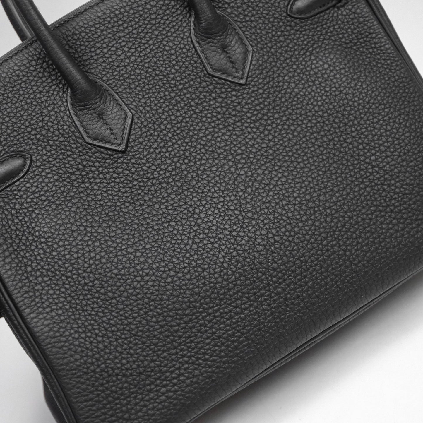 Hermes Birkin 25 Black 89 Togo Rose Gold Hardware
