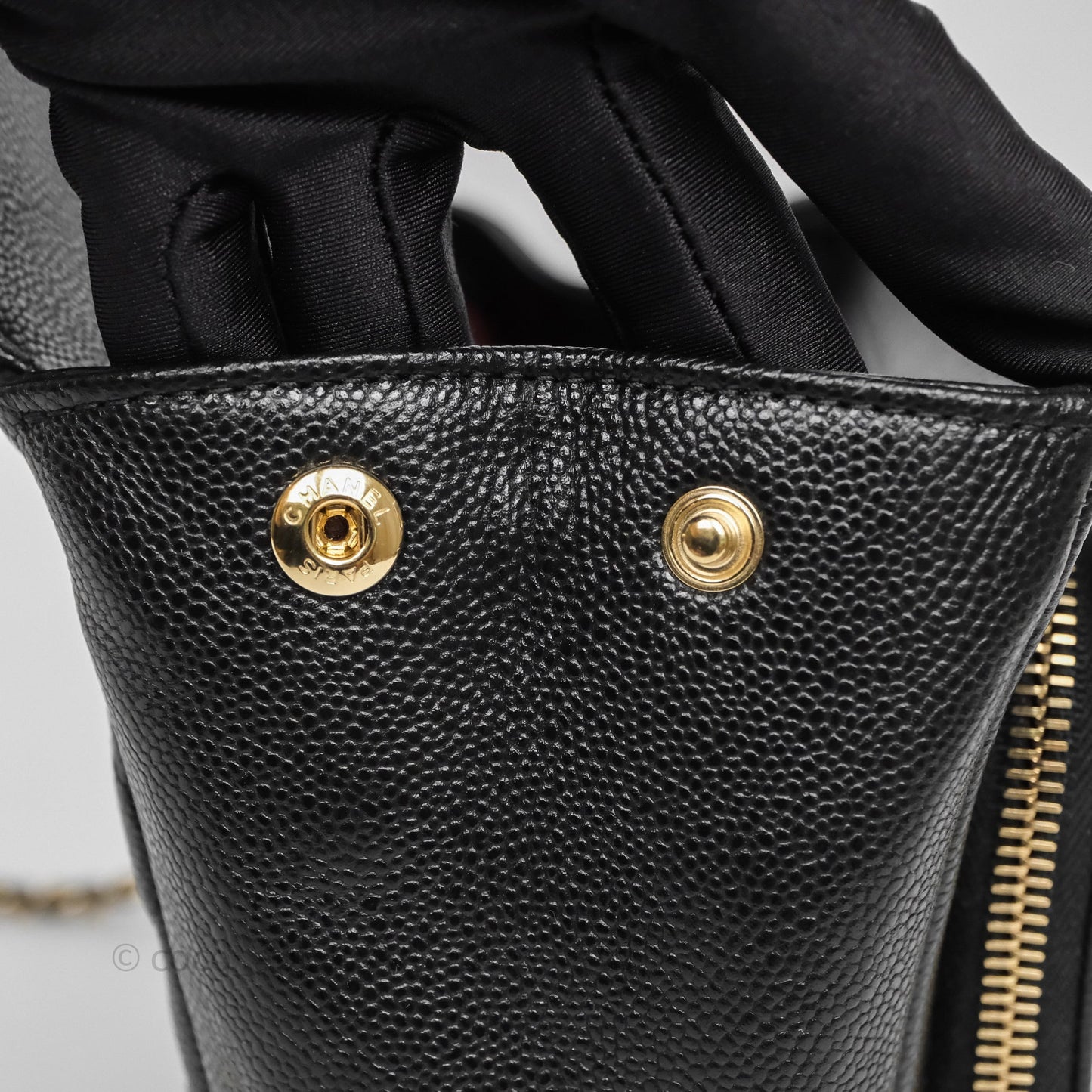 Chanel Quilted Small Business Affinity Flap Black Caviar Gold Hardware