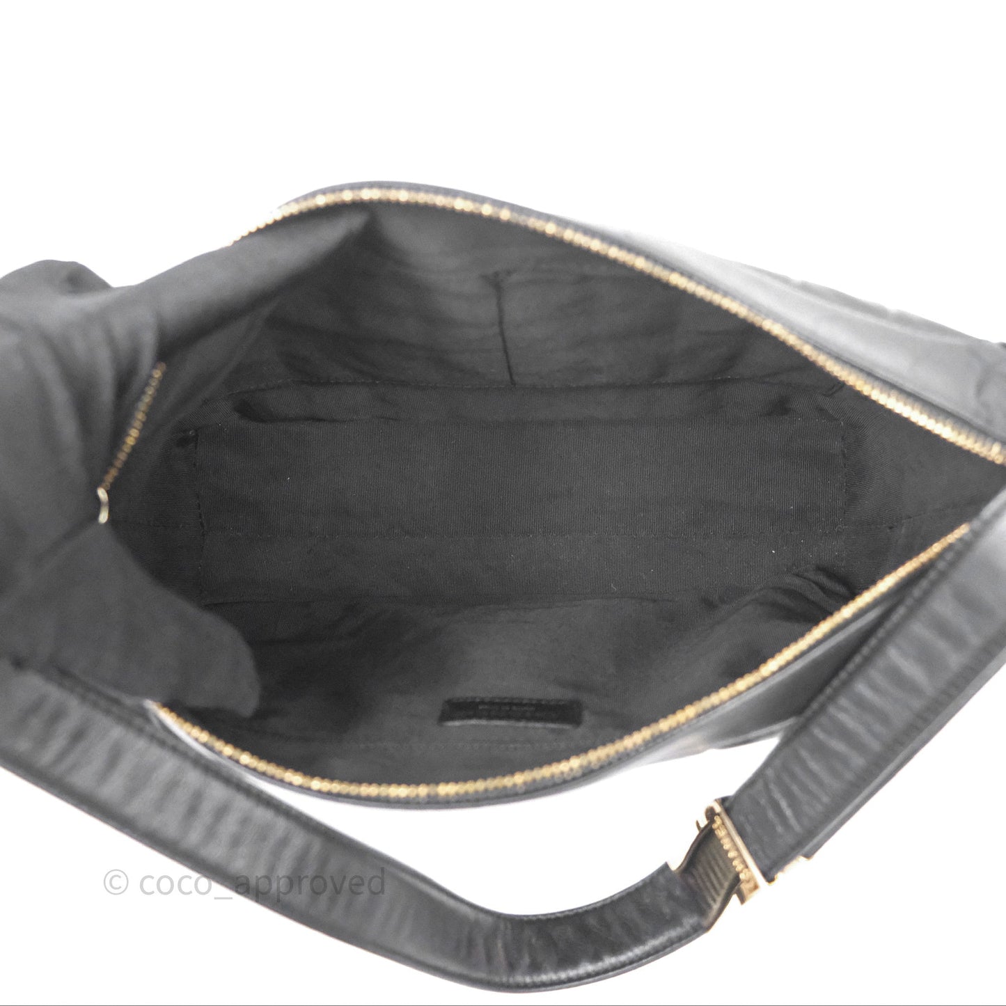 Chanel Vintage Chocolate Bar Shoulder Bag Black Lambskin