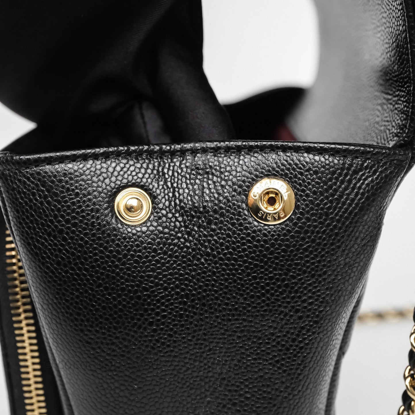 Chanel Quilted Small Business Affinity Flap Black Caviar Gold Hardware