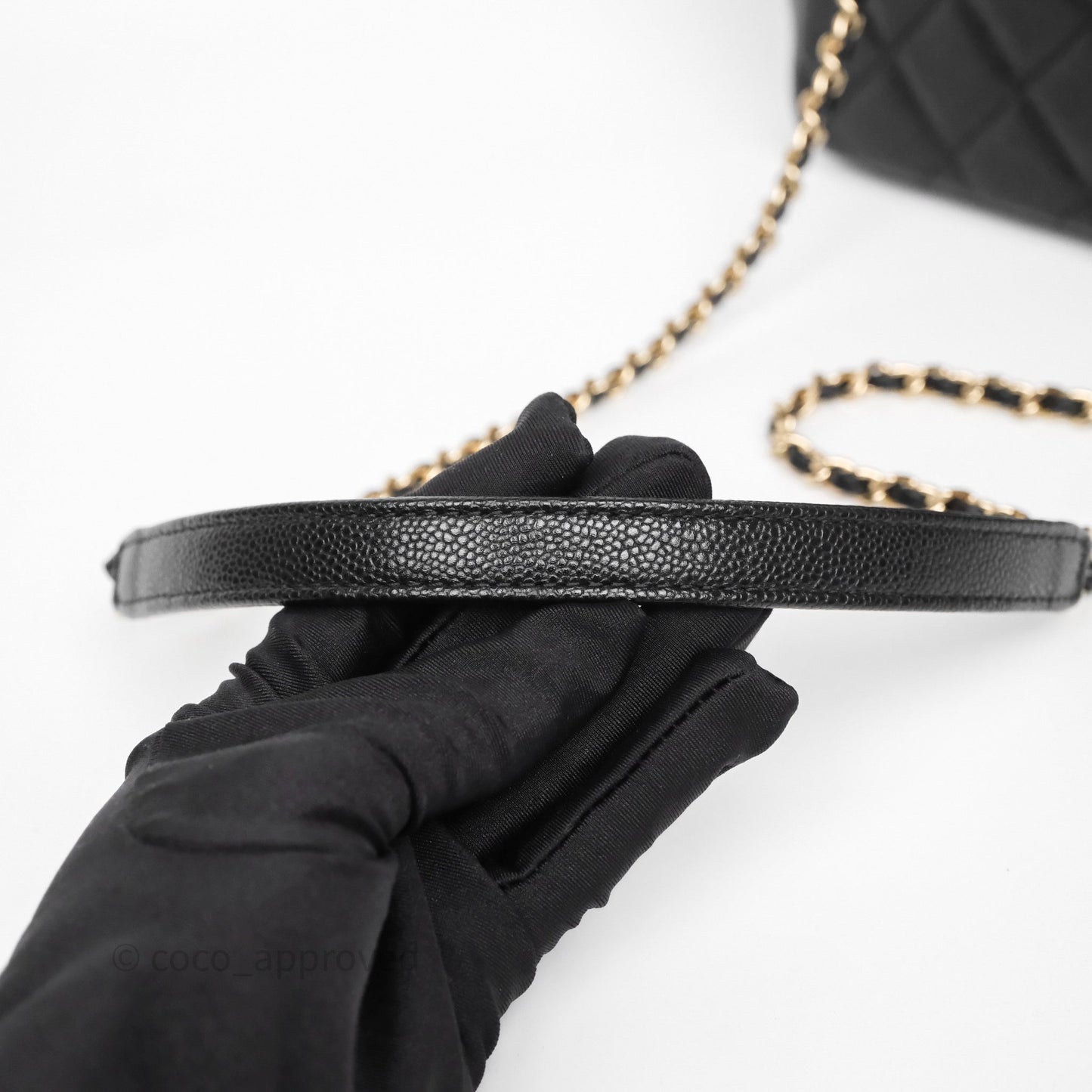 Chanel Quilted Small Business Affinity Flap Black Caviar Gold Hardware