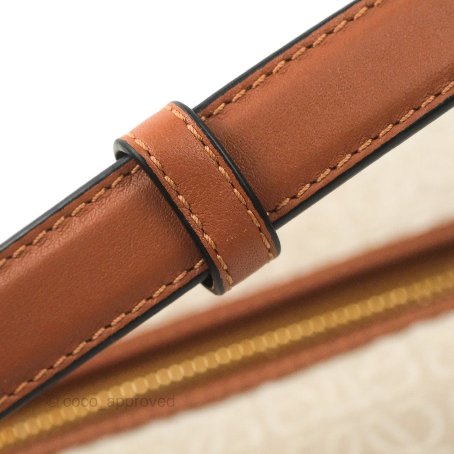 Loewe Small Cubi bag in Anagram Jacquard & Calfskin Ecru/Tan