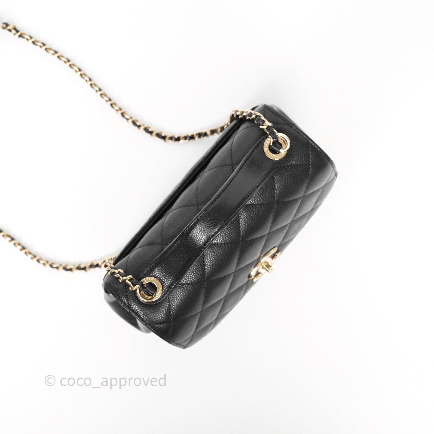Chanel Quilted Small Business Affinity Flap Black Caviar Gold Hardware