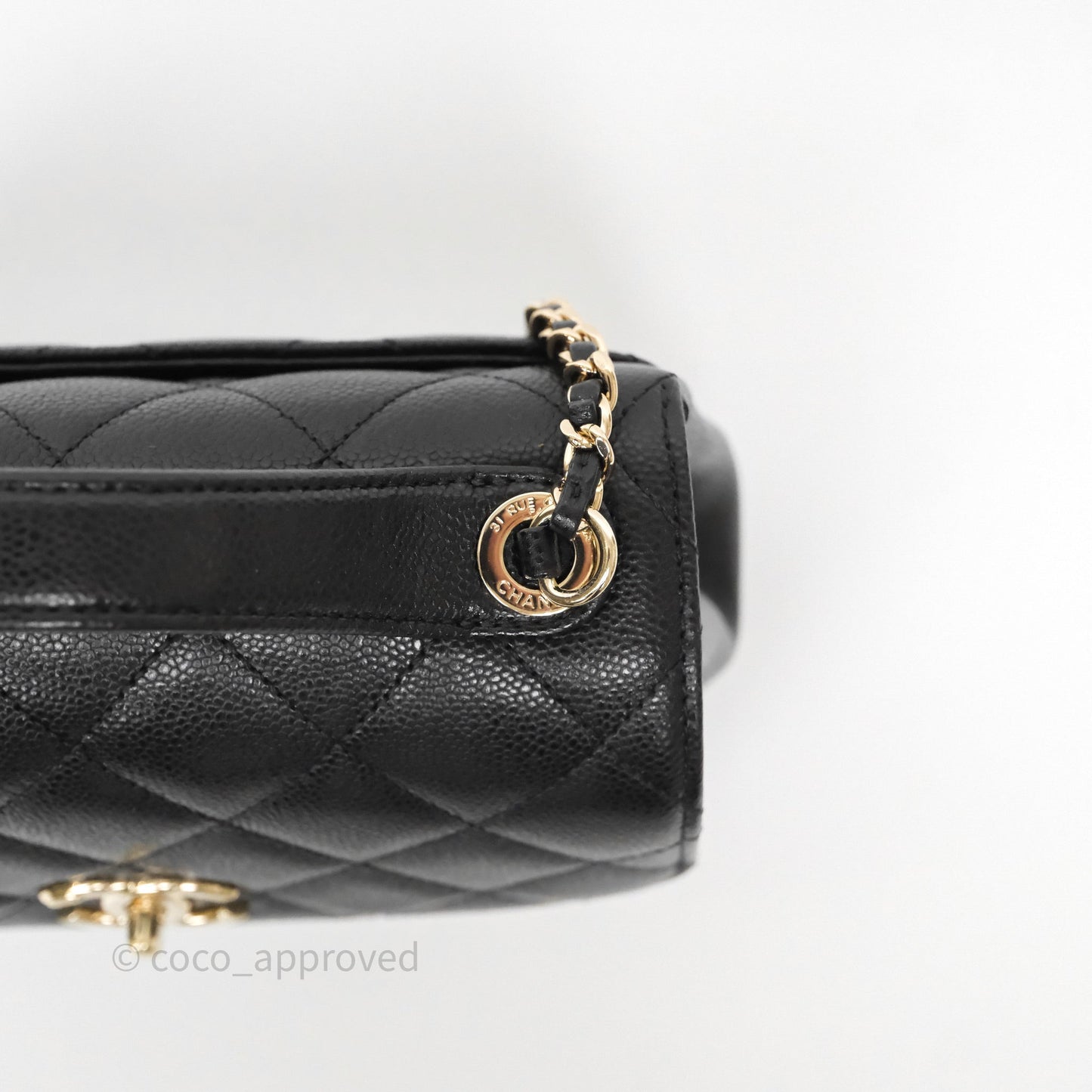 Chanel Quilted Small Business Affinity Flap Black Caviar Gold Hardware
