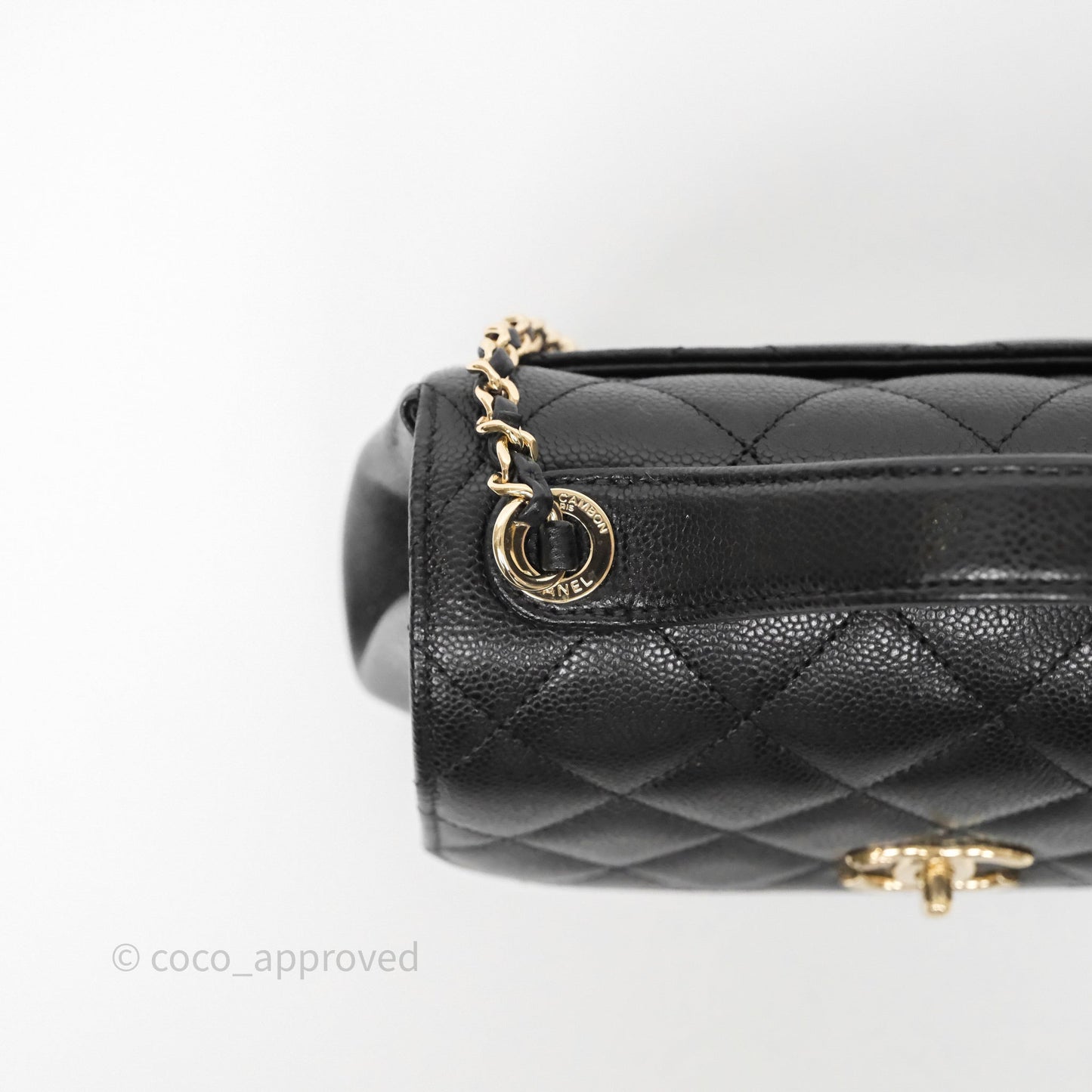 Chanel Quilted Small Business Affinity Flap Black Caviar Gold Hardware
