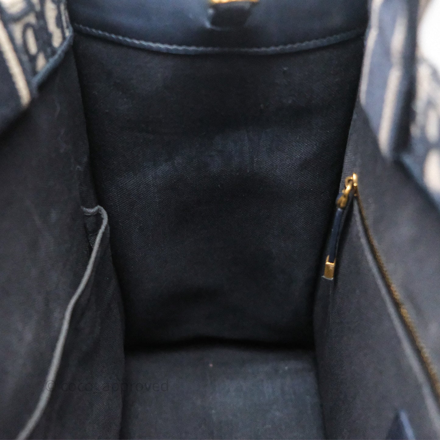 Christian Dior Medium Dior Book Tote Blue Dior Oblique Embroidery and Calfskin