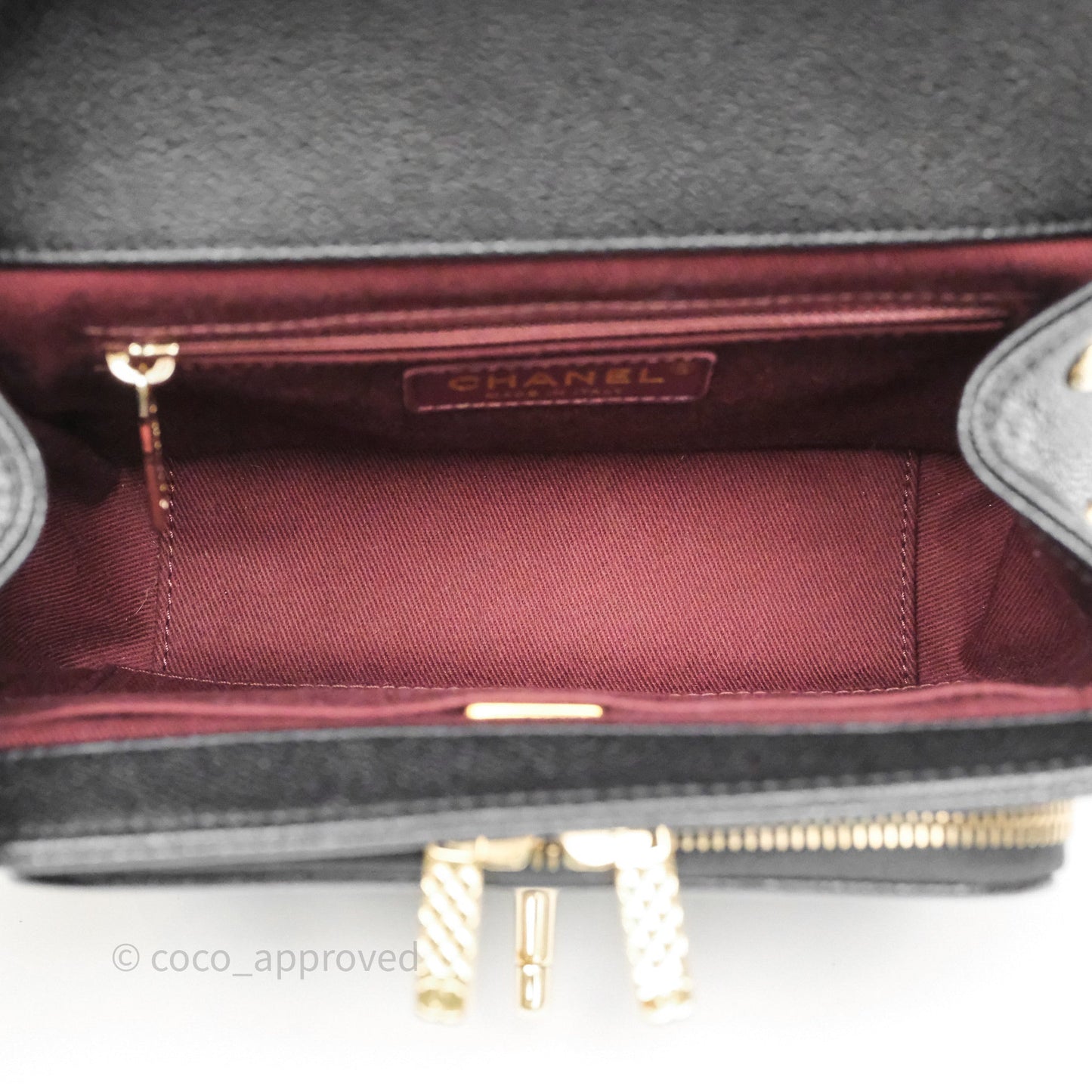 Chanel Quilted Small Business Affinity Flap Black Caviar Gold Hardware
