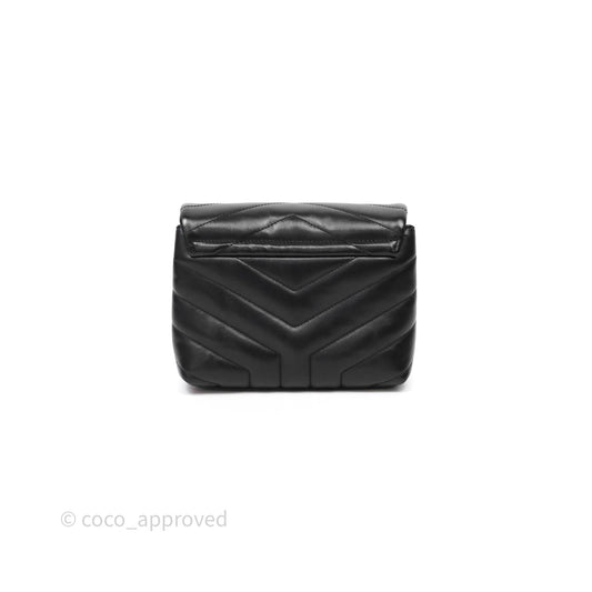 Saint Laurent Loulou Toy Quilted Leather Shoulder Bag Black