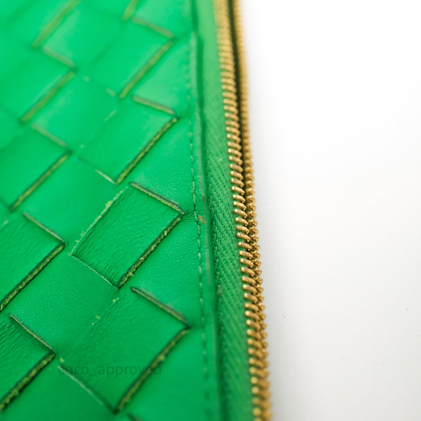 Bottega Veneta Medium Turn Pouch Nappa Intrecciato Parakeet Green