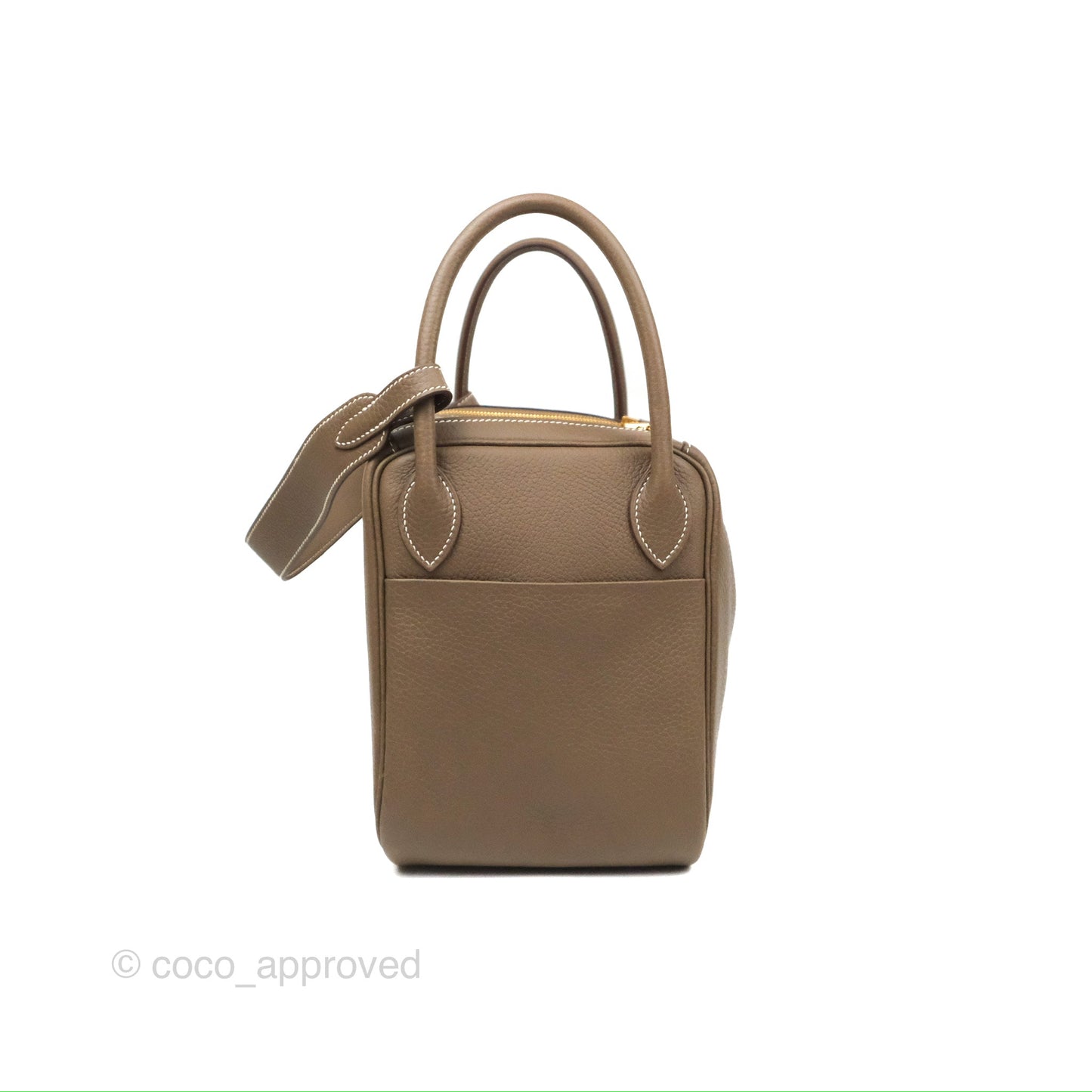 Hermès Lindy 30 Etoupe Clemence Gold Hardware