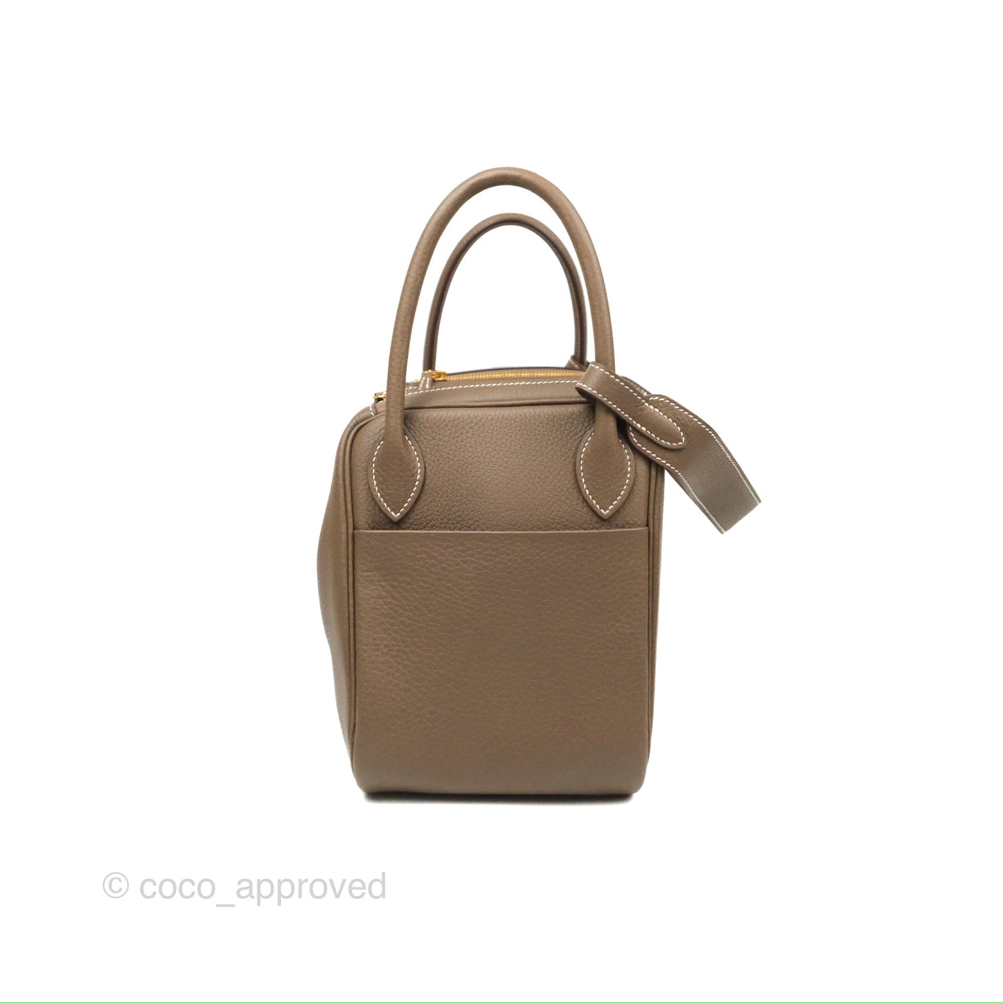 Hermès Lindy 30 Etoupe Clemence Gold Hardware