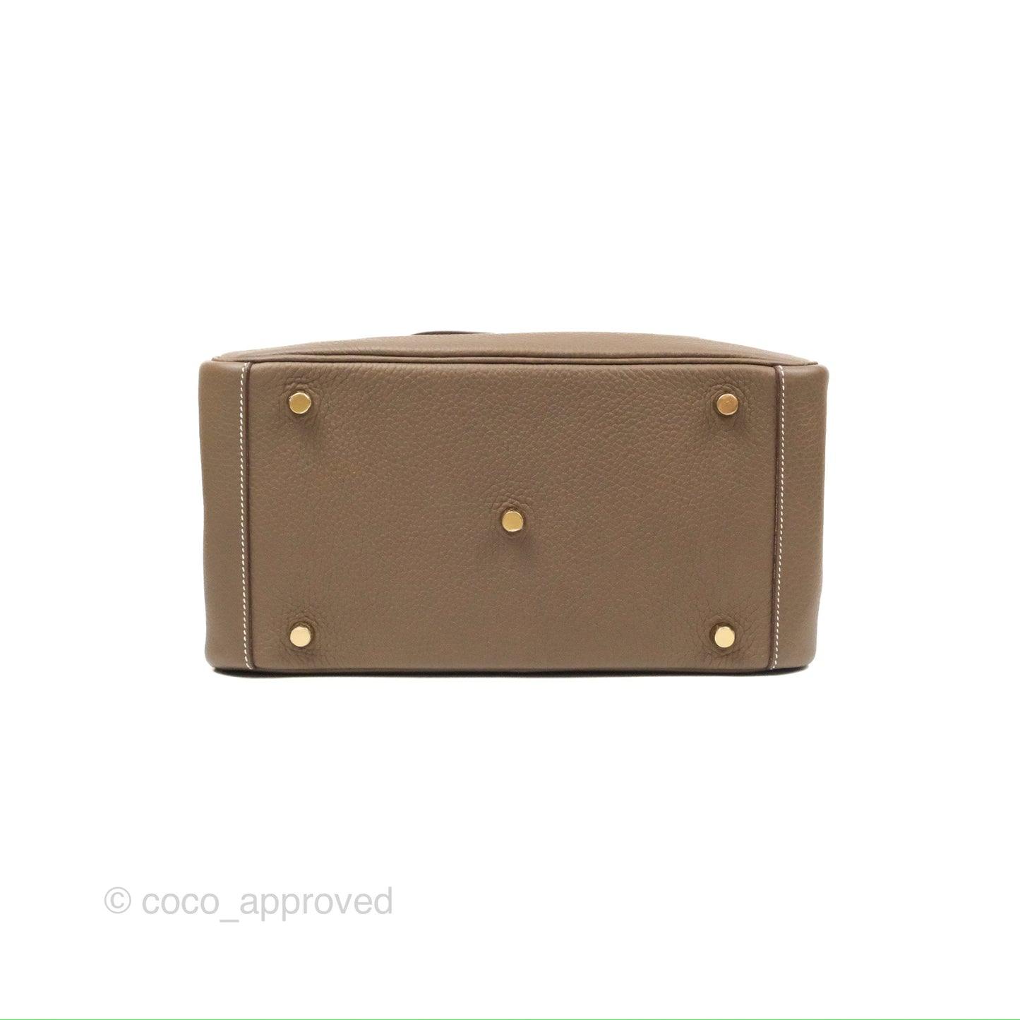 Hermès Lindy 30 Etoupe Clemence Gold Hardware