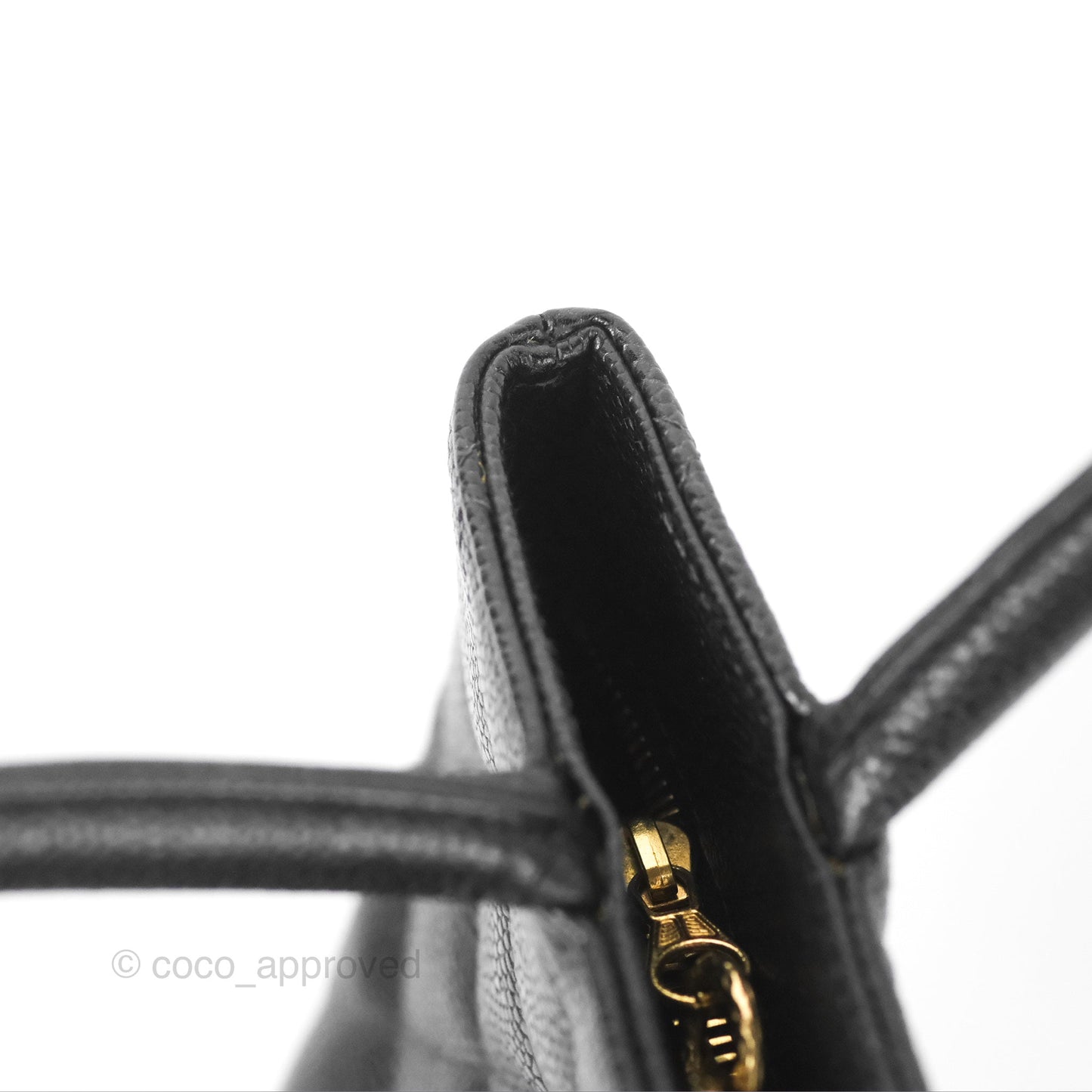 Chanel Vintage Medallion CC Tote Bag Black Caviar Gold Hardware