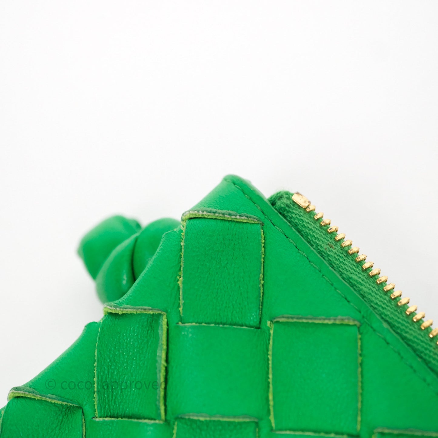 Bottega Veneta Medium Turn Pouch Nappa Intrecciato Parakeet Green