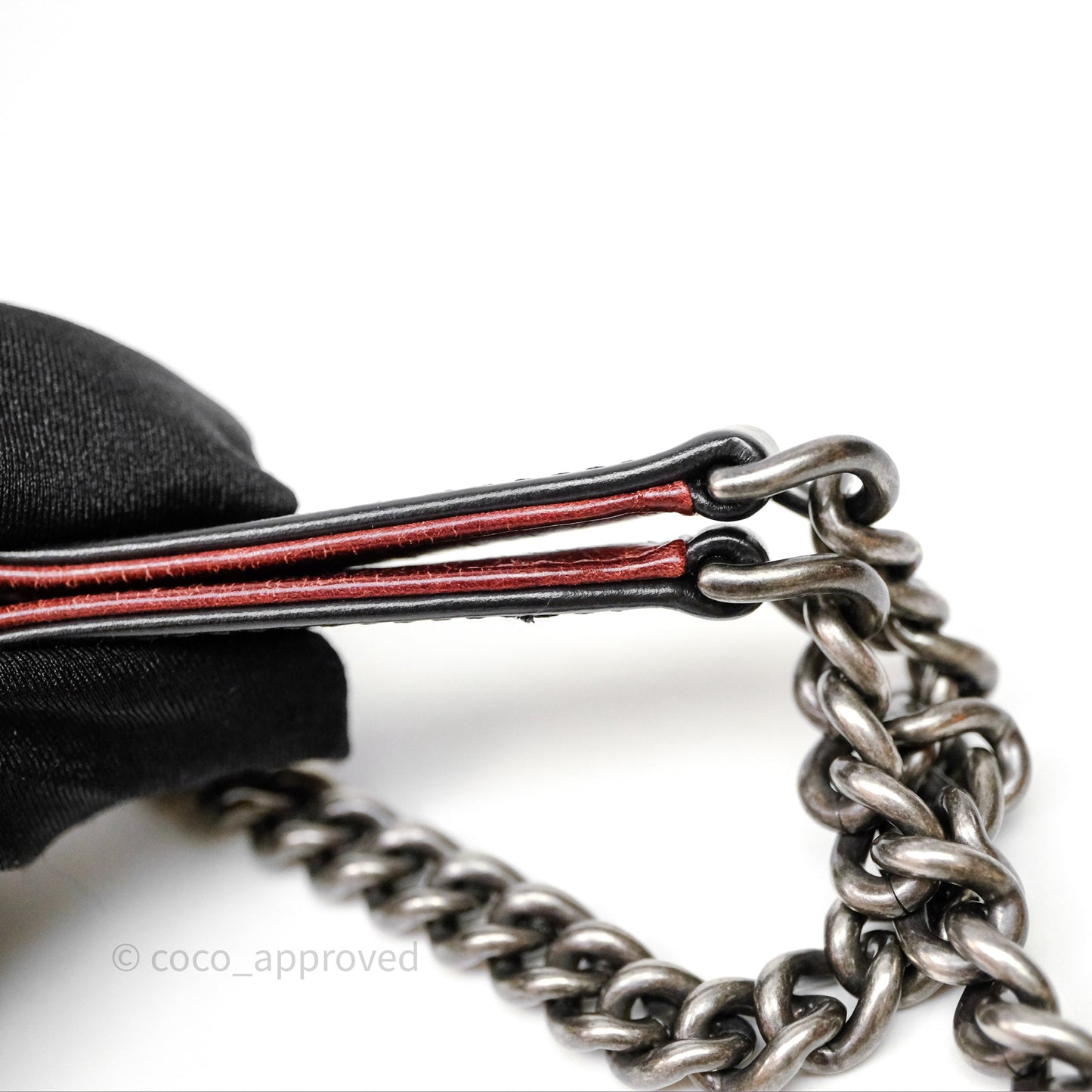 Chanel Flap Bag Black Glazed Calfskin Ruthenium Hardware