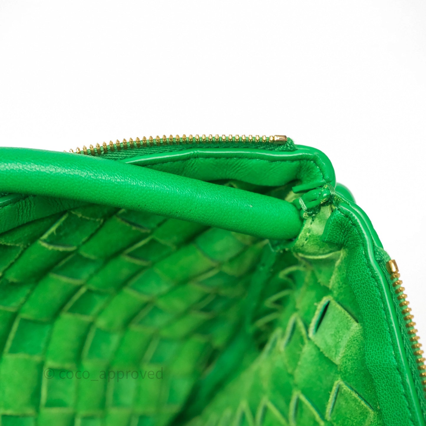 Bottega Veneta Medium Turn Pouch Nappa Intrecciato Parakeet Green