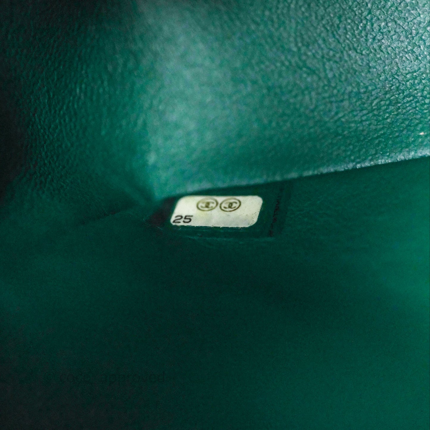 Chanel Mini Rectangular Quilted Lambskin Flap Bag Green Silver Hardware