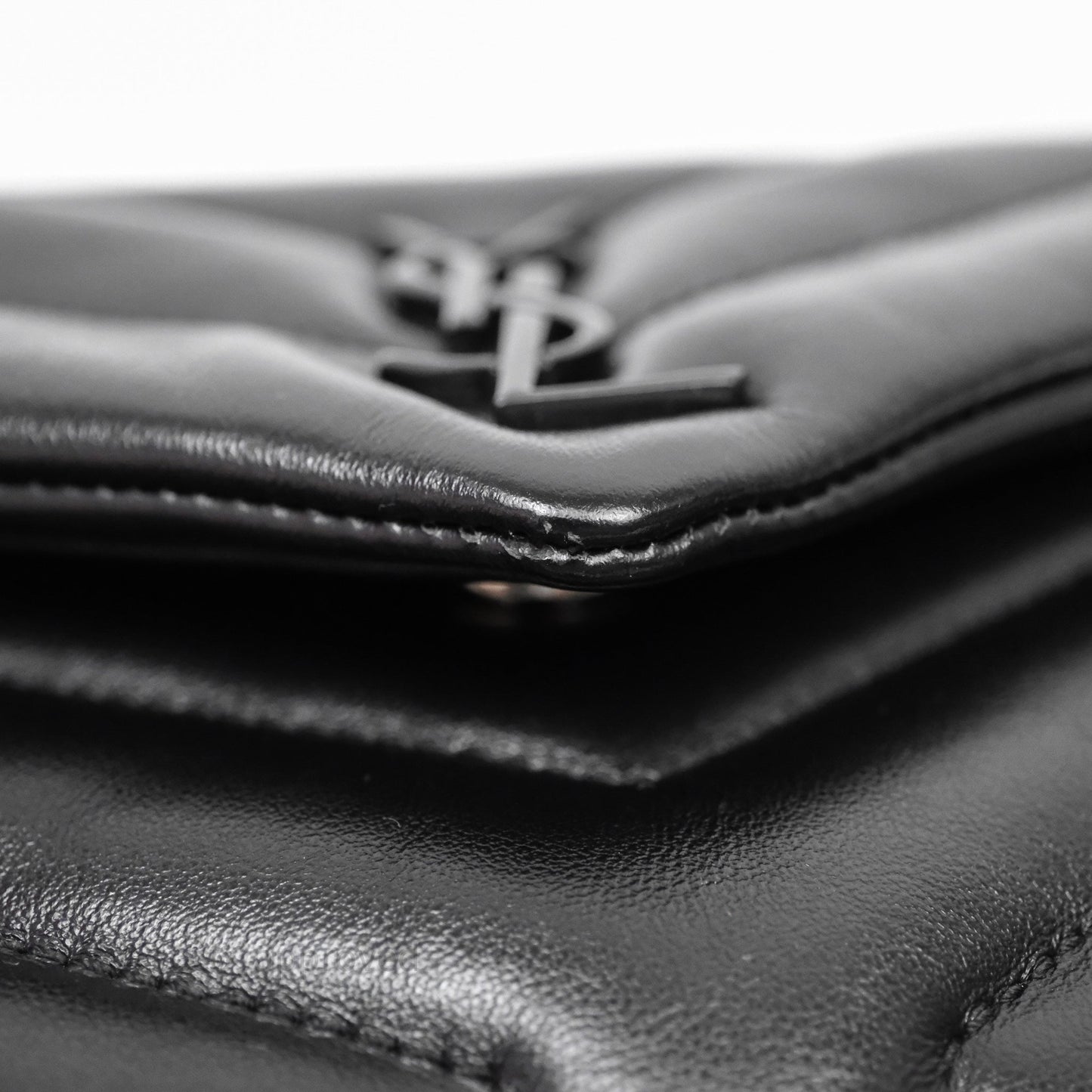 Saint Laurent Loulou Toy Quilted Leather Shoulder Bag Black
