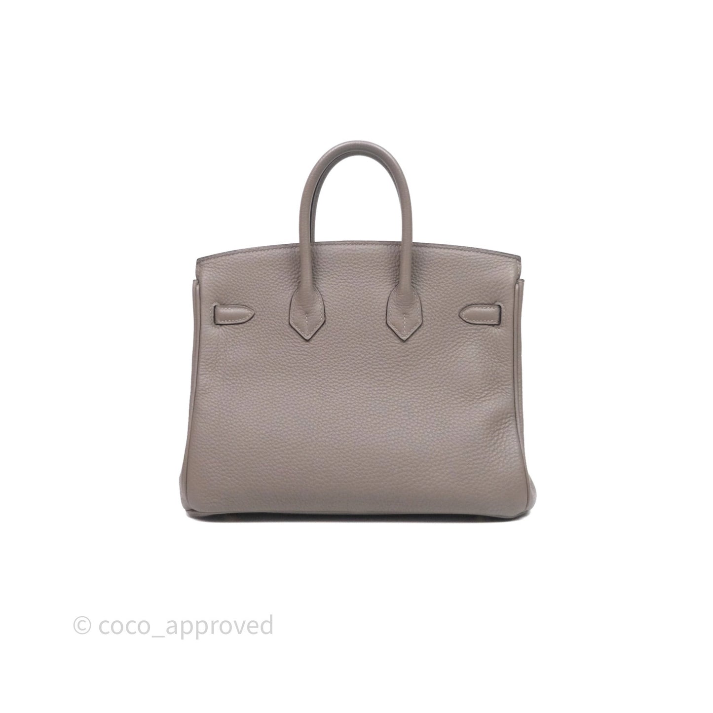 Hermes Birkin 25 Gris Asphalte M8 Togo Gold Hardware