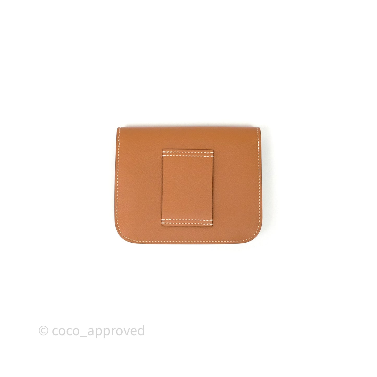 Hermès Constance Slim Wallet Gold 37 Evercolor Gold Hardware