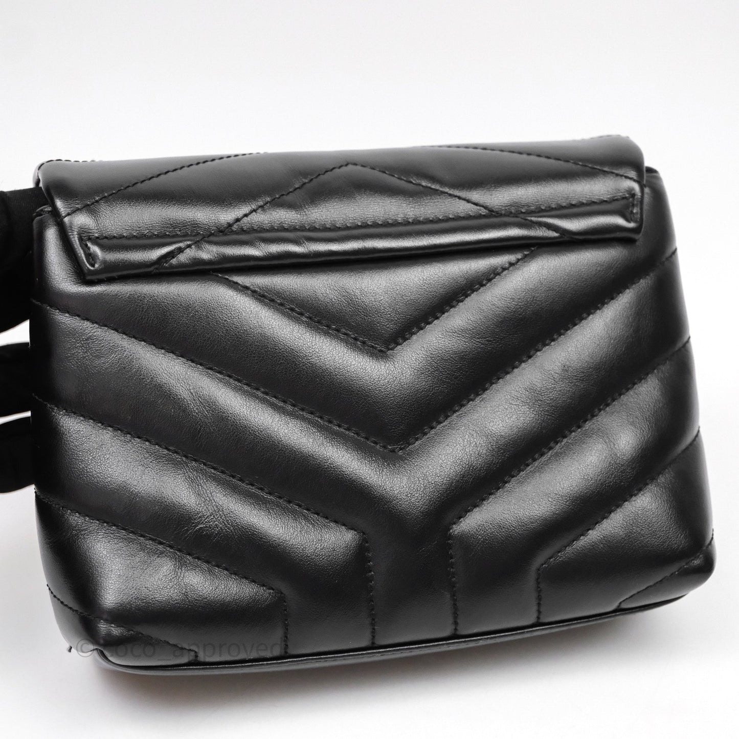 Saint Laurent Loulou Toy Quilted Leather Shoulder Bag Black