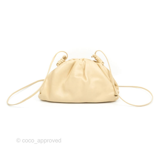 Bottega Veneta Butter Calfskin The Mini Pouch Pale Beige