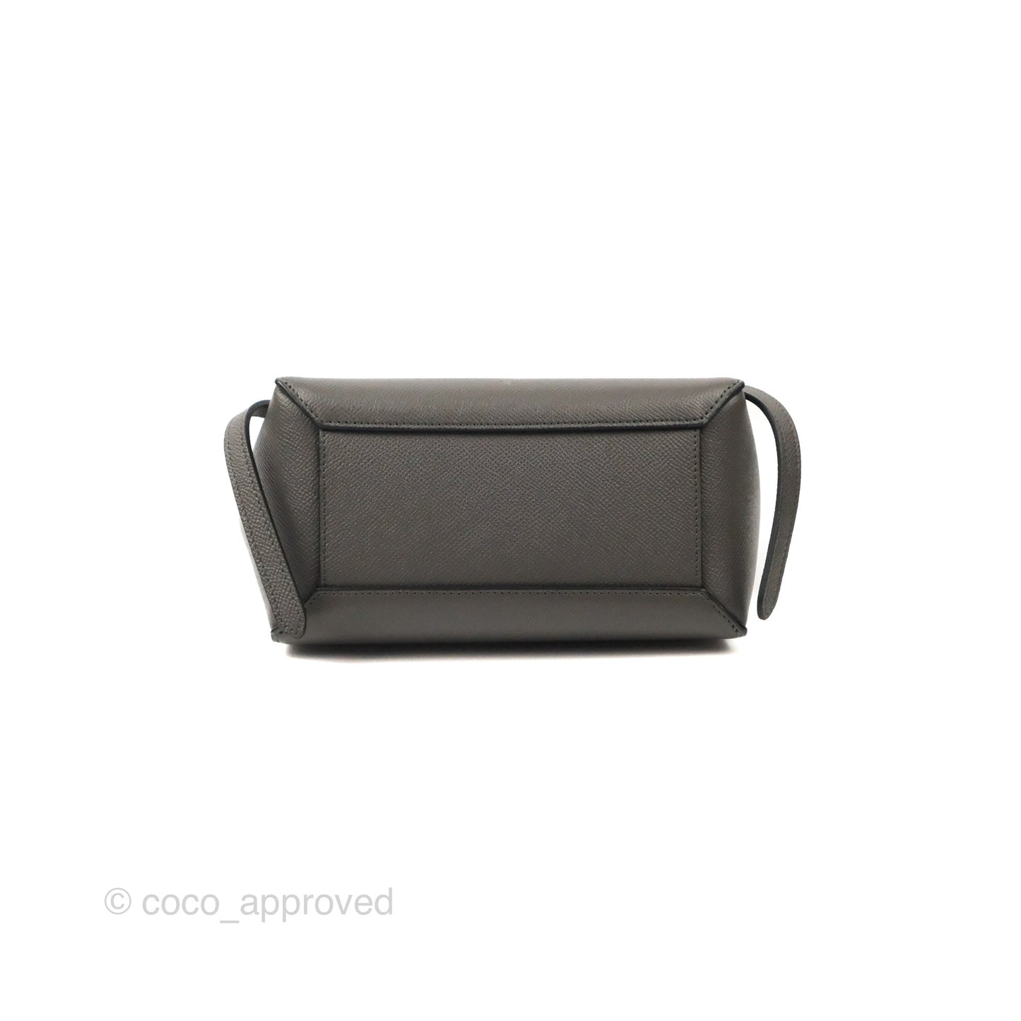 Celine Nano Belt Bag Grey Grained Calfskin Gold Hardware