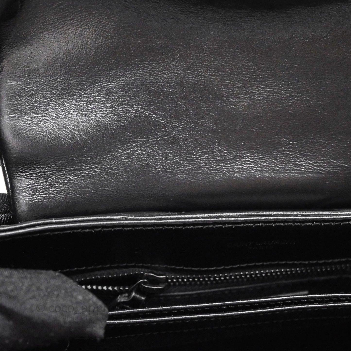 Saint Laurent Loulou Toy Quilted Leather Shoulder Bag Black