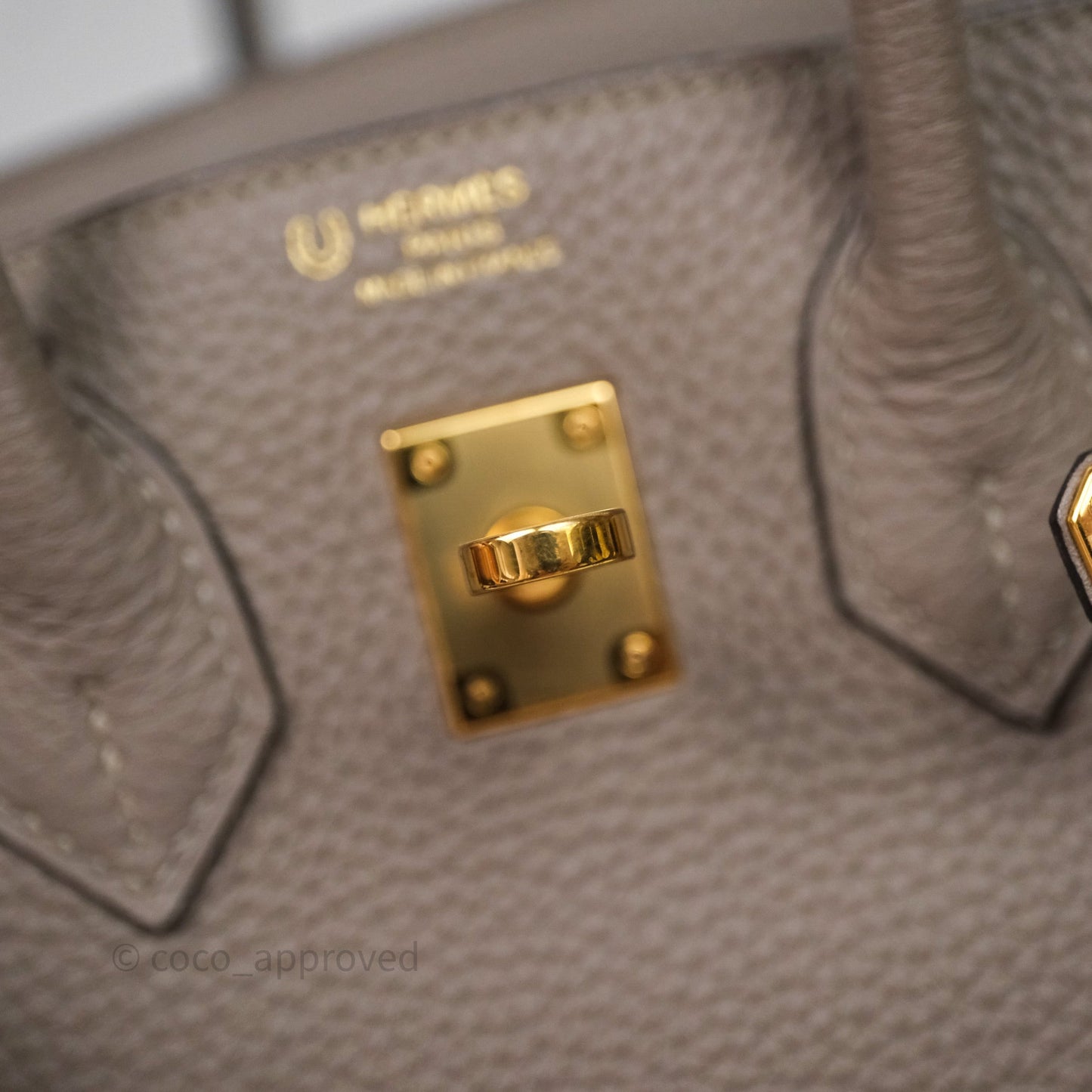 Hermes Birkin 25 Gris Asphalte M8 Togo Gold Hardware